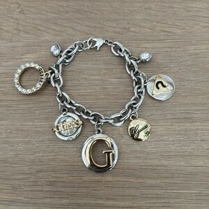 Guess EUC Chain Bracelet with Beautiful 6 Charms